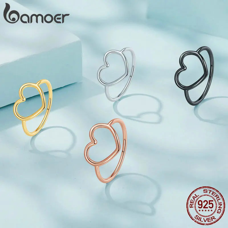 Elegant 925 Sterling Silver Heart Ring – A Symbol of Timeless Love and Everyday Elegance.
