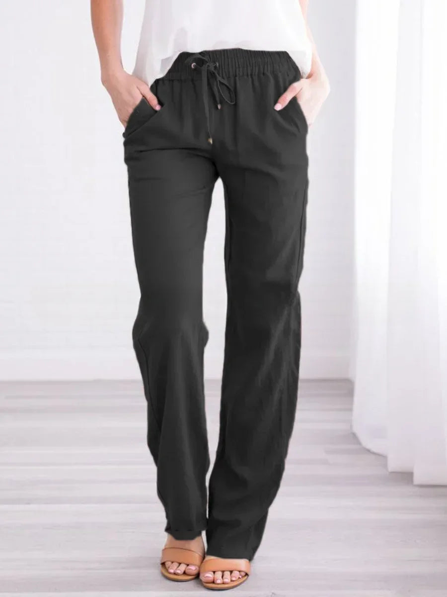Women’s Baggy Linen Pants – Office & Everyday Chic.