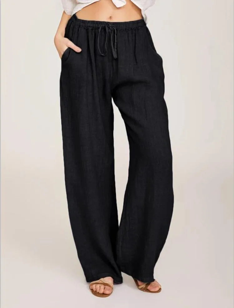 Women’s Baggy Linen Pants – Office & Everyday Chic.