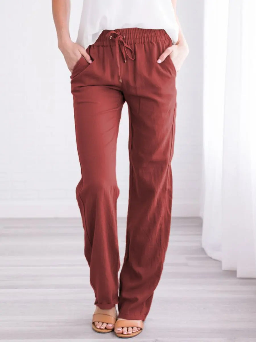 Women’s Baggy Linen Pants – Office & Everyday Chic.