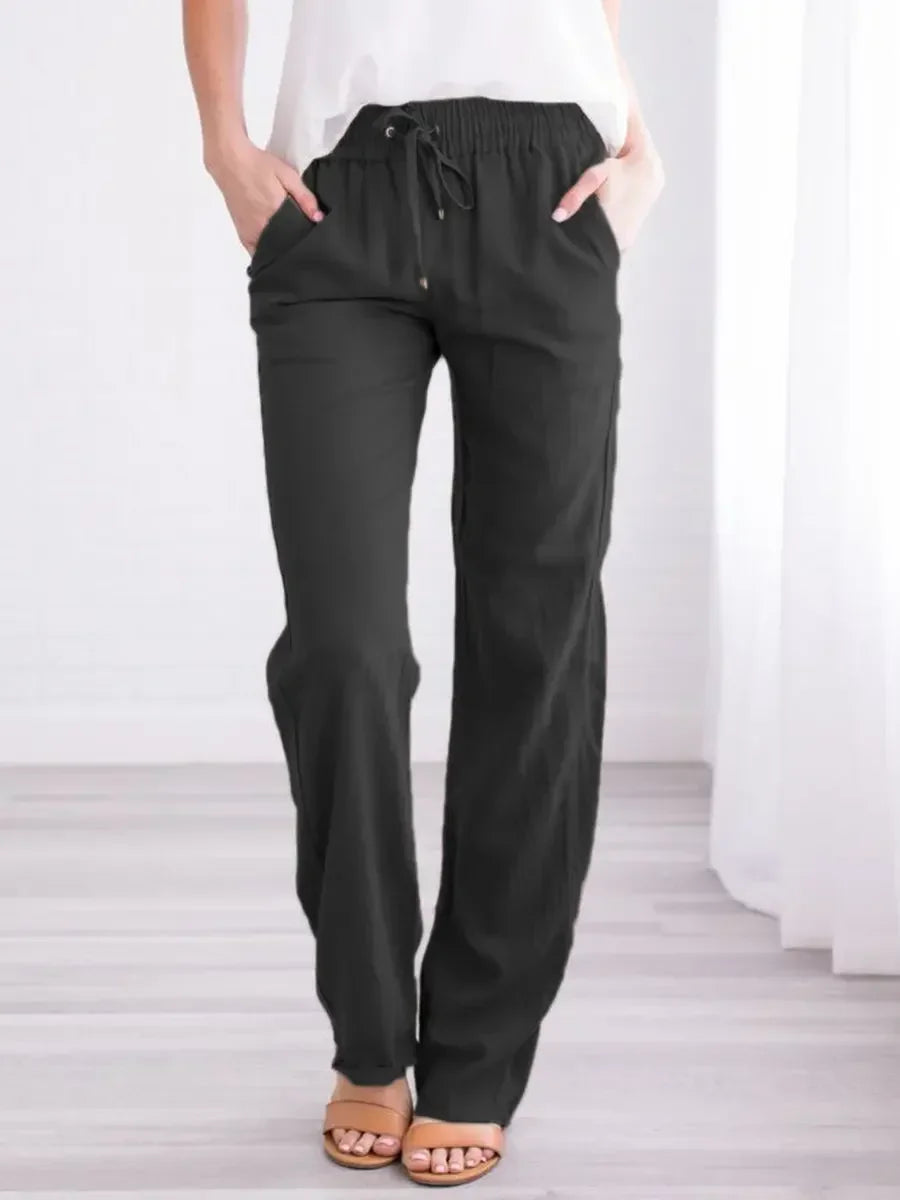 Women’s Baggy Linen Pants – Office & Everyday Chic.