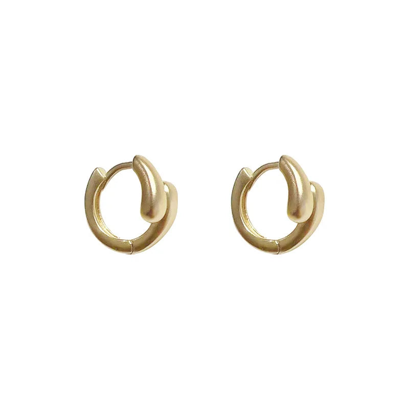 925 Sterling Silver Chunky Hoop Earrings – Geometric Trendy Jewelry for Women.