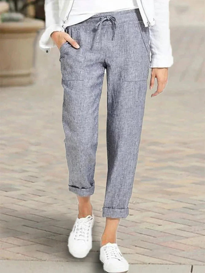 Women’s Baggy Linen Pants – Office & Everyday Chic.