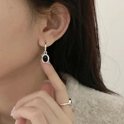 925 Sterling Silver Chunky Hoop Earrings – Geometric Trendy Jewelry for Women.